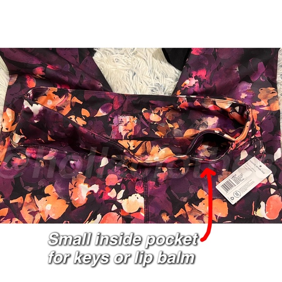 Jockey Sueded Interlock Ombré Floral Print Leggings NWT - Picture 5 of 12